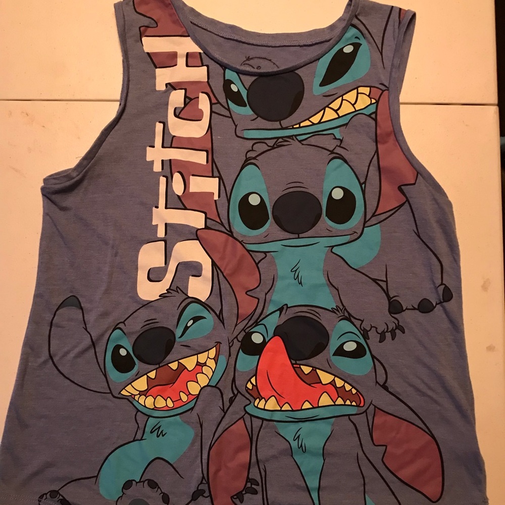 Disney Lilo & Stitch Blue Tank Top Size XL (15-17)